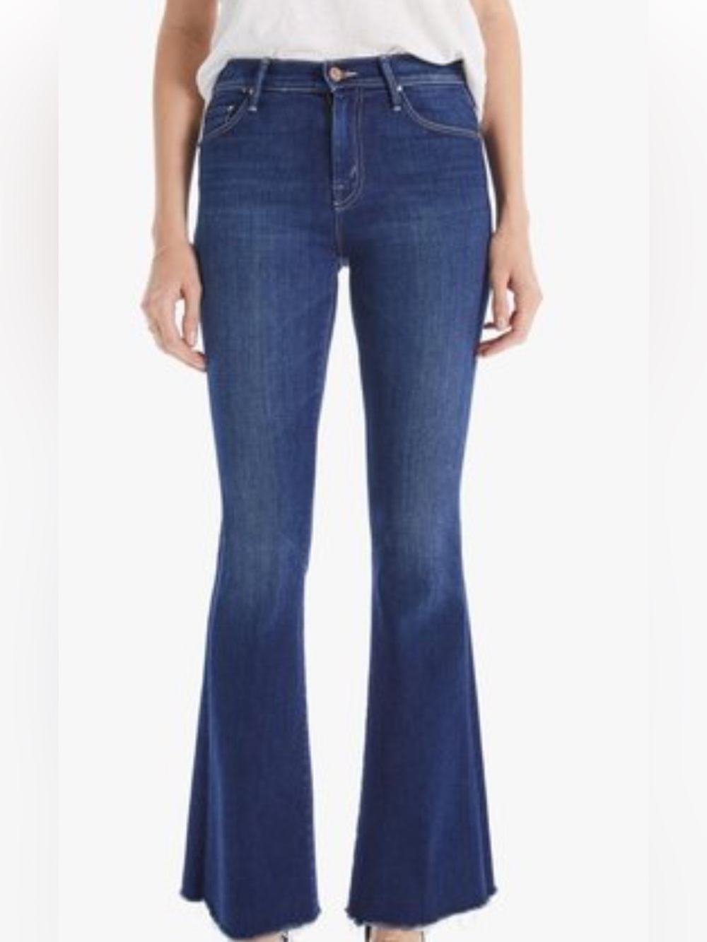 $228 MOTHER The Weekender Fray Flare - Home Movies SIZE 32